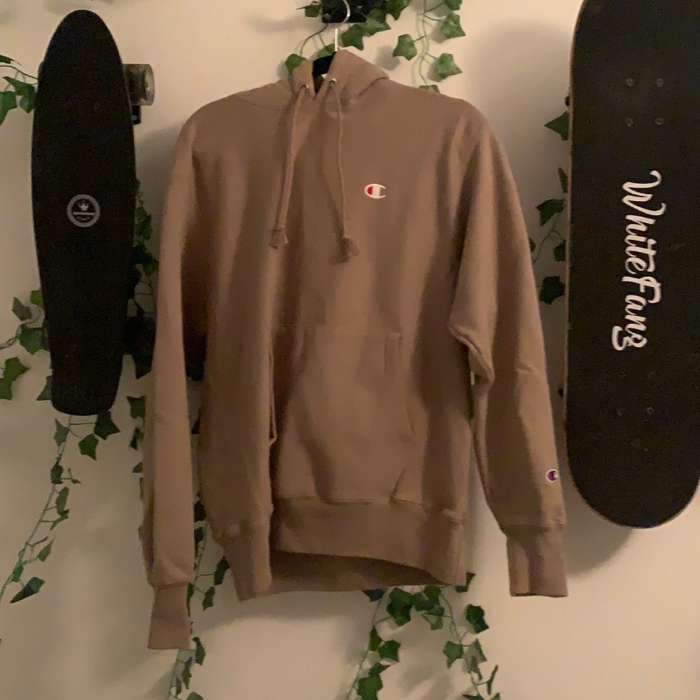 Champion Reverse Weave Tan Hoodie
